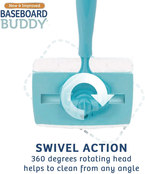 Baseboard Buddy Baseboard & Molding Cleaning Tool! Includes 1 Baseboard Buddy and 3 Reusable Cleaning Pads, As Seen on TV