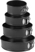 Springform Baking Pan With Grips Springform Pan Set Nonstick and Leak-proof 4 Pieces (4 Inch/7 Inch/9 Inch/10 Inch Available) Cake Pan/Springform Cake Tin/Cheesecake Pan Set with Removable Bottom