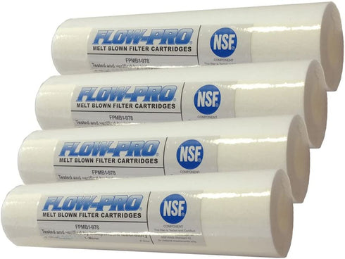 FLOW-PRO 1M-4PK 1-Micron Sediment Water Filter Cartridge, 4-Pack