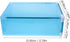 VOSAREA 2pcs Shoe Storage Box Clear Plastic Shoes Stacking Drawer Stackable Book Sundries Bins Under Bed Organizer for Men Women Shoes Sneaker Books Toys Blue