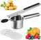 PARADIZM Potato Ricer Stainless Steel,Extra-Large top Stainless Steel Potato Rice,Rice milling Kitchen Tool with Long Non-Slip Handle, It can be use on Carrots,yams and All Sorts of Root Crops.