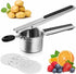 PARADIZM Potato Ricer Stainless Steel,Extra-Large top Stainless Steel Potato Rice,Rice milling Kitchen Tool with Long Non-Slip Handle, It can be use on Carrots,yams and All Sorts of Root Crops.