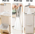 Trash Bags 13 Gallon Tall Kitchen Drawstring Garbage Bags, Biodegradable Clear Medium Strong Trash-Can-Liner for Home Bathroom Office (White, 100 Count)