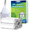 Trash Bags 13 Gallon Tall Kitchen Drawstring Garbage Bags, Biodegradable Clear Medium Strong Trash-Can-Liner for Home Bathroom Office (White, 100 Count)