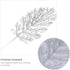 HEMOTON 12PCS Artificial Pine Branches Glitter Pine Needles Spray Stems Faux Cedar Spray Picks Greenery DIY Accessories for Christmas Holiday Winter Garden Decor Silver