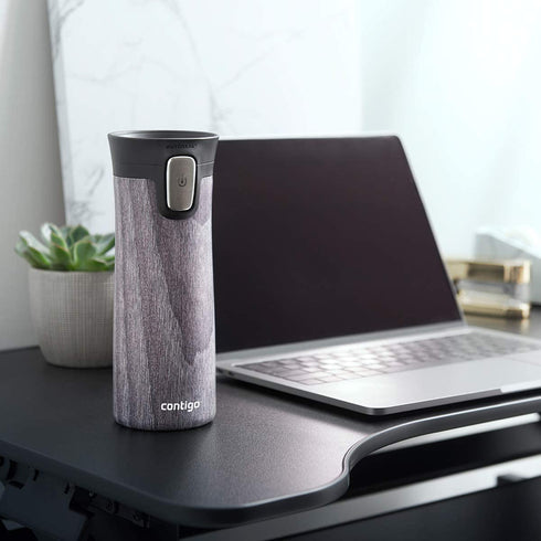Contigo Stainless Steel Coffee Couture Autoseal Vacuum-Insulated Travel Mug, 14 Oz, Whte Marble