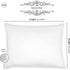 Bamboo Pillow Cases Queen Size - Set of 2 Bamboo Pillowcase with Zipper, Cooling Pillow Cases Zippered, Cool Pillow Cases, White Satin Pillowcase for Hair and Skin Women, Queen Pillow Covers 2 Pack