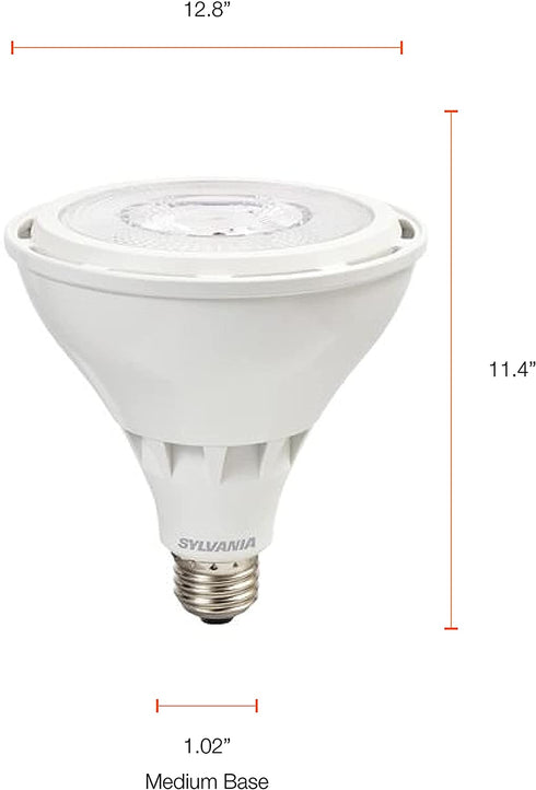 SYLVANIA Night Chaser LED PAR38 Light Bulb, 250W=25W, Dimmable, Super Bright 2650 Lumen, 3000K, Neutral White - 1 Pack (74793)