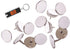 White Reflective Tacks (100 Pack) Trail Marking Tacks, Glow Tacks, Hiking Markers, Trail Marking Reflectors, Mark Trail Reflective Thumb Tacks for Hunting, White Tacks with Included LED Keychain Light
