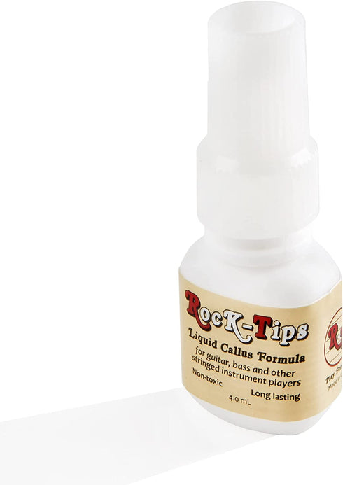 Rock-Tips – Liquid Callus Formula – For Guitar, Bass, and Other Stringed Instruments – 4.0 mL