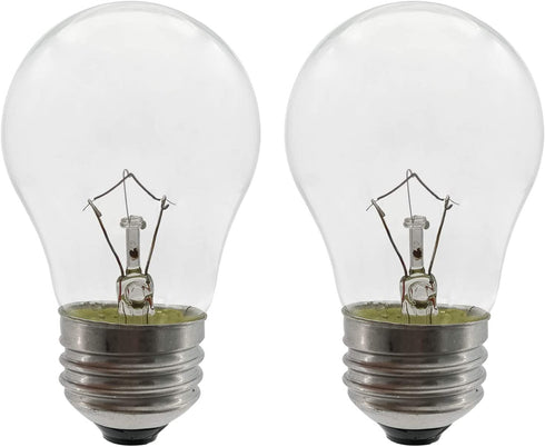 Oven Light Bulb 40 Watt Appliance Light Bulb, High Temperature 300 Degree Resistant Appliance Bulb for Oven, Stove, Refrigerator, Microwave E26 Medium Base, A15 (2-Pack)