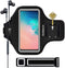 Galaxy S22/S21/S20/S10/S9/S8 Armband,RUNBACH Sweatproof Running Exercise Gym Bag with Card Slot for Samsung Galaxy S22/S21/S20/S10/S9/S8(Black)