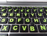 Keyboard Stickers with Luminescent Inlays Plus USB Light. Extra Large Symbols. Inlays (Not Printed). Will Not Wear or Fade. U.S. English Laptop & PC