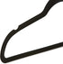 Amazon Basics Slim, Velvet, Non-Slip Suit Clothes Hangers, Black/Silver - Pack of 30