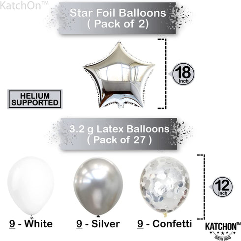 Silver 2022 Balloons Numbers Set - 40 Inch, 2022 Graduation Balloons, Confetti | Silver Graduation Decorations 2022, Graduation Party Decorations, Graduation Party Supplies | Class of 2022 Decorations