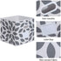 MAX Houser Fabric Storage Bins Cubes Baskets Containers with Dual Plastic Handles for Home Closet Bedroom Drawers Organizers, Foldable, Set of 4 (Grey)