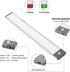 LED Closet Lights Motion Sensor Cabinet Lighting LYOUWEI 54 LED Under Counter Uniform Light USB Rechargeable Built-in Battery Wireless Magnetic Removable Stick-On Anywhere Indoor Night Lamp, 1 Pack