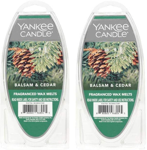 Yankee Candle Lot of 2 Balsam & Cedar Fragranced Wax Melts