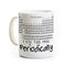 Periodic Table Coffee Mug - Ceramic Mug 11 Ounces