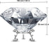 Large Crystal Diamond Paperweight with Stand Jewels Wedding Decorations Centerpieces Home Decor 3.93 inch (Clear 100mm)
