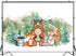 Avezano Woodland Animals Backdrop Tree Mountain Safari Birthday Background Woodland Jungle Baby Shower Party Decoration Banner (7x5ft)