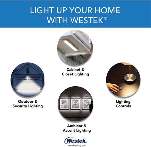 Westek BL-PL16-N Wireless Battery Operated LED Picture Light with Remote, Dimmable, 16 in, Satin Nickel