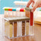 Spice Shaker, Windspeed 6 Pcs Seasoning Rack Spice Pots Storage Container Condiment Jars with Tray for Salt Sugar Cruet