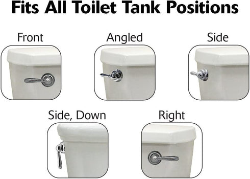 Korky 6081BP Strongarm Tank Lever Universal to Fit Front Angled Side Left and Right Mount Toilets, Oil-Rubbed Bronze, Faucet Style