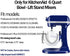 6QT Flex Edge Beater for KitchenAid Bowl-Lift Stand Mixer,6 Quart Flat Beater Paddle with Flexible Silicone Edge Bowl Scraper