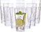 Palmetto 20-ounce Clear Plastic Tumblers | set of 16