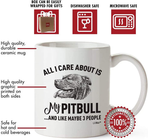 Pitbull Mom Gifts Mug For Christmas Women Men Dad Decor Lover Decorations Stuff I Love Pitbull Coffee Accessories Talking Art Apparel Funny Birthday Gift Home Supplies Products Dog Coffee Cup Mugs