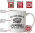 Pitbull Mom Gifts Mug For Christmas Women Men Dad Decor Lover Decorations Stuff I Love Pitbull Coffee Accessories Talking Art Apparel Funny Birthday Gift Home Supplies Products Dog Coffee Cup Mugs