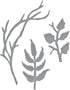 Spellbinders Winter Bough and Evergreen Shrubs Dies, Metal