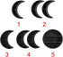 CALIDAKA Wall Mounted Moon Shelf,Wooden Crescent Moon Shelf,Storage Shelf Wooden Floating Shelves Hanging Storage Display Shelf for Crystal, Small Photos or Witchy Room Decor
