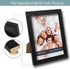 NEXHOMMY 8x10 Picture Frames Set - (2 Pack, Black) Solid Wood Photo Frame With Hanger Hooks For Wall Mount, Kickstand Easel For Table Top And High Definition Glass Display