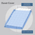 Inspire by INTELLIGENT DESIGN Reversible 100% Cotton Sateen Duvet - Breathable Comforter Cover, Modern All Season Bedding Set with Sham (Insert Excluded), Mercy, Floral Tiles Full/Queen(90"x90")