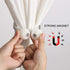 4 Pack Magnetic Curtain Tiebacks Convenient Drape Tie Backs Weave Holder for Window Draperies Hold Curtains Drape Ties Backs 16 inch Holdback (Silver Gray)