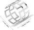 KPOSIYA Napkin Rings Set of 20 Hollow Cut Metal Napkin Holder Dinning Table Setting for Wedding Party Banquet Christmas Dinner Delicate Serviette Buckles Decor Favor (Fang Ge-Silver 20)