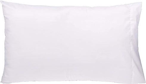 KAF Home Brushed Microfiber Pillow Cases Bulk Pack | Set of 12 Standard Queen Sized Pillow Cases | White | Perfect to Control Allergies and Insure Sound, Luxurious Sleep