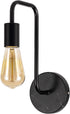 Curvilinear Sconce Vintage Industrial Wall Sconce Wall Lighting Fixture Mid Century Modern Wall Lamp Black for Bedroom Dining Room Living Room