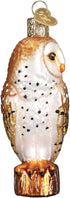 Old World Christmas Ornaments: Owls Glass Blown Ornaments for Christmas Tree, 3 x 3