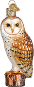 Old World Christmas Ornaments: Owls Glass Blown Ornaments for Christmas Tree, 3 x 3