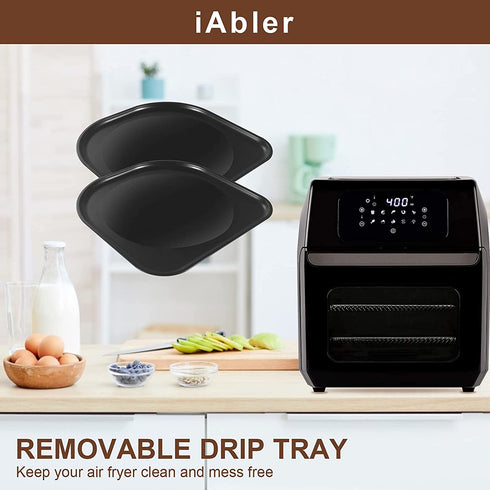 Original Air Fryer Drip Tray for PowerXL, Air Fryer Replacement Drip for PowerXL 10 Qt Vortex Air Fryer Pro, Pro Plus, 6Qt Power AirFryer Pro, Oven Deluxe,Oven Pro, 8Qt Power AirFryer Pro, NonStick