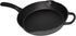 Mirro MIR-19052 10" Pre-Seasoned Ready to Use Round Cast Iron Skillet with Helper Handle, Black