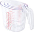 Drizom Measuring Cups Set , Good Grips 3-Piece Measuring Cup Set of BPA-free Stackable Clear Heat-resistant Plastic with Unique Plug-in Nested Design Handle and Multiple Angled Measurement Scales