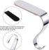 URATOT 6 Pieces Silver Christmas Stocking Holder Metal Mantel Stockings Hangers Christmas Stocking Clips for Christmas Party Decoration
