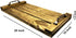 Generic 20inchx10inch Wooden Serving Tray, Rustic Decorative Ottoman Tray with 6 Wooden Coasters, Farmhouse Kitchen Decor, Serving Tray, Wooden Trays for Coffee Table, Decorative Tray,Brown