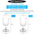 Party Essentials Disposable Hard Plastic Two Pieces Wine Glasses, 40-Count, 5.5-Ounce, Clear