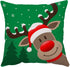 Neatee Living Merry Christmas Pillow Covers 20x20 Set of 4 Velvet Cases Red Green Xmas Holiday Throw Soft Tree Cushion for Outdoor Home Bed Sofa Couch(20 Inch)