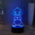 Laysinly Stitch LED Night Light, Stitch 7 Colors 3D Acrylic Table Lamp, Child Bedroom Sleeping Night Lamp Decor Light, USB Remote Control Home Desk Lamp, Baby Kids Teen Lighting (Stitch)